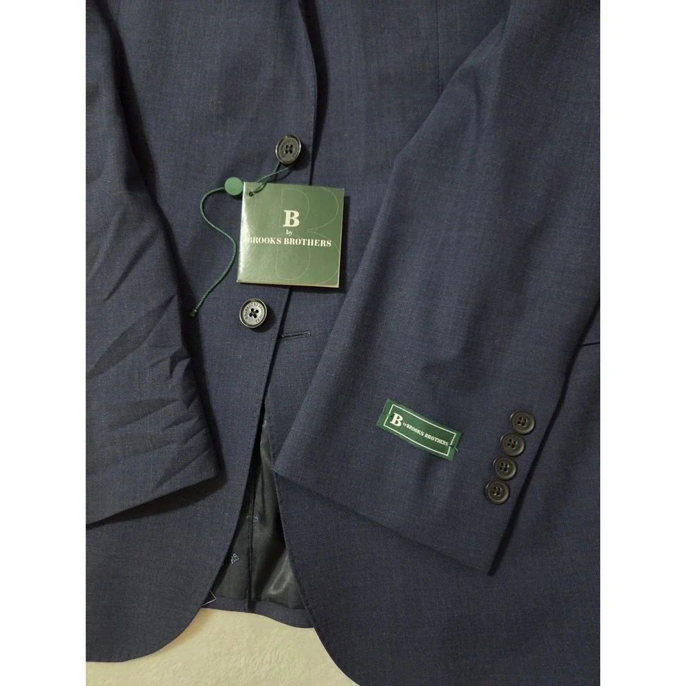 Brooks Brothers Blazer Mens 42  Blue Two Button Sport Coat Lined NEW NWT